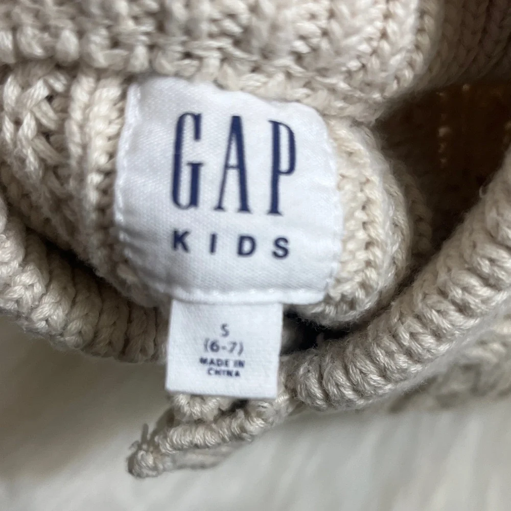 Gap Kids Tan Knit Pullover Cotton Sweater